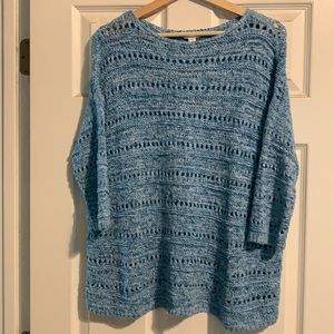 PureJill Loose Knit Lightweight Sweater - Medium